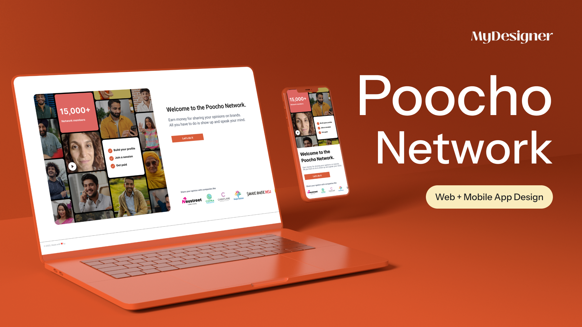 Poocho: Mobile and Web App for India's first research platform application design dtat figma mobile app research platform ui web app