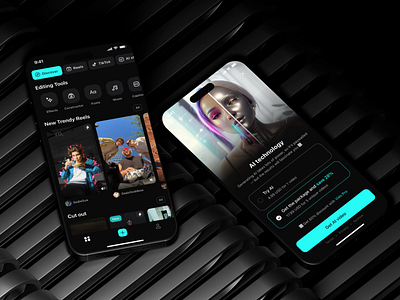Mobile Reels Editor App content creation creator tools editing ios mobile app reels social media templates video video editing