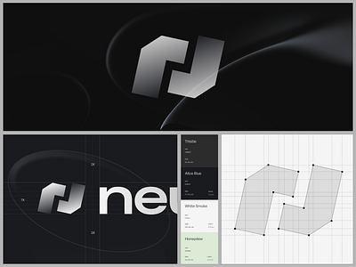 Neuronest - AI Startup Logo Identity Visual Identity Branding ai ai logo brand book brand design brand guideline brand identity branding company corporate identity graphic design icon logo machine learning minimalist modern professional sj startup logo typography visual identity