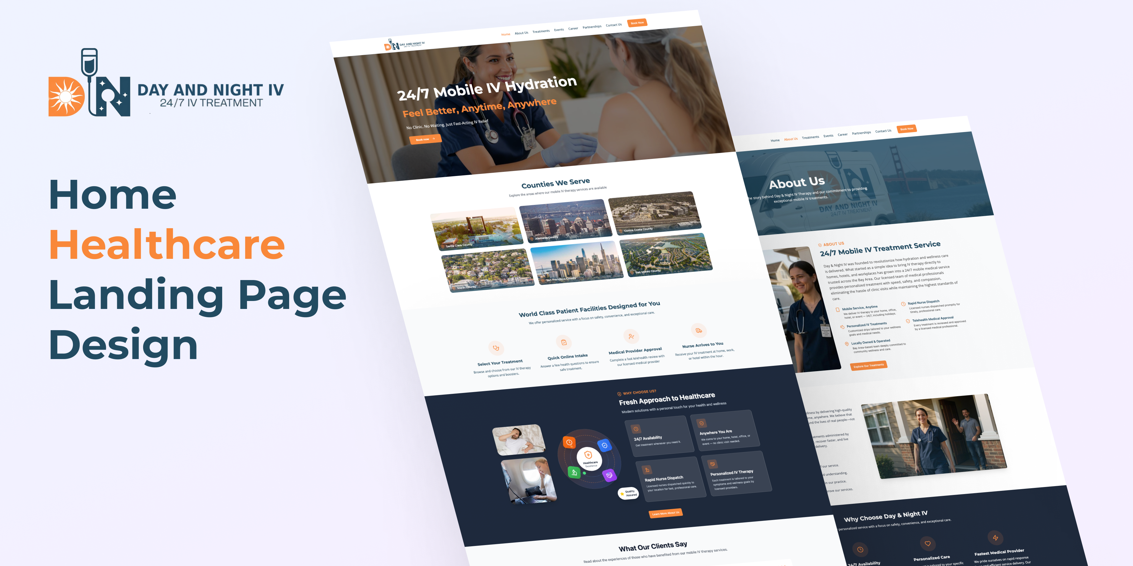 Home Healthcare Landing Page healthcare landing page ui ux website