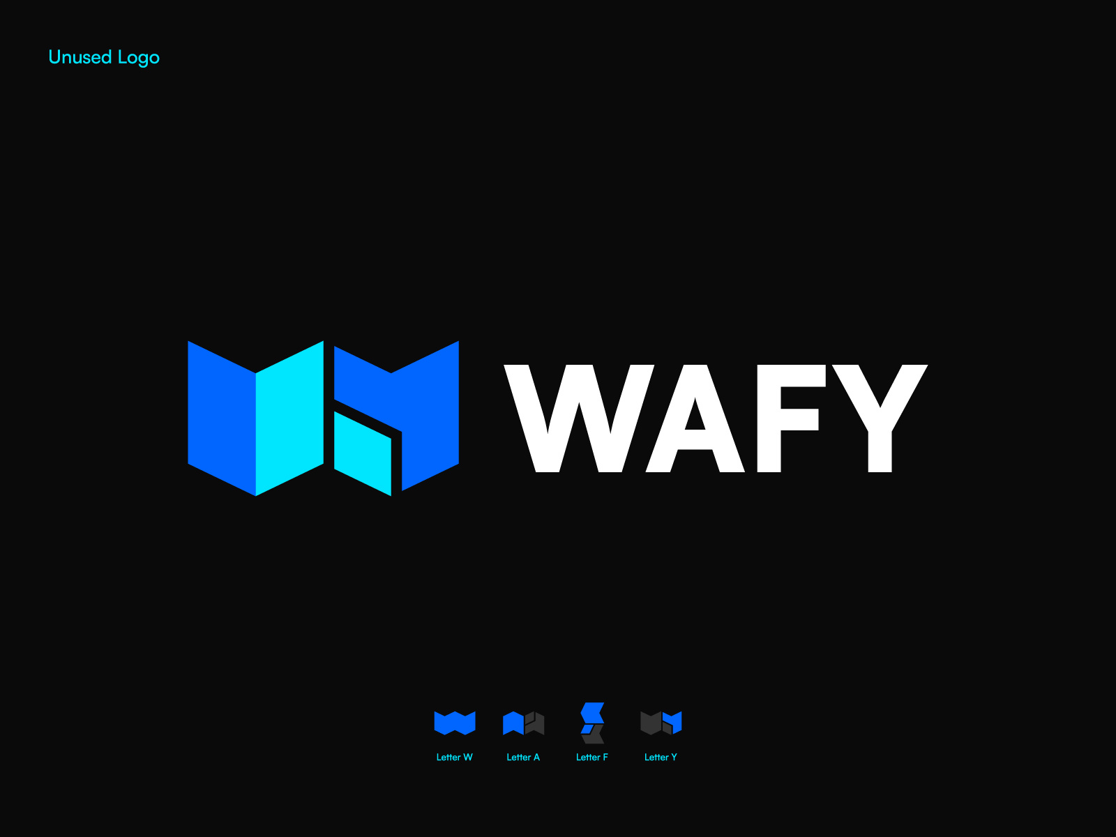 WAFY – Modern Lettermark Logo Design for Crypto & Blockchain blockchain logo brandidentity branding creative logo crypto logo cryptocurrency logo custom logo defi logo digital finance fintech futuristic logo geometric logo lettermark logo logo logo design logos logotype modern logo tech startup web3