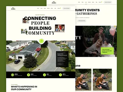 Neighborly - Community & Nonprofit Website Template branding community landing page ui webflow webflow template