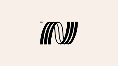 N logo abstract branding cosmodrome art design geometric graphic design lettering line logo logos logotype malina cosmica parametric portfolio sale shop smooth typography vector wave