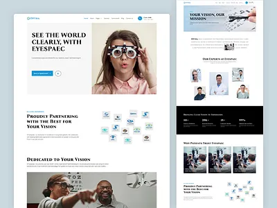 OPTHA - Pphthalmologist Website Template clinic eye doctor ophthalmologists webflow webflow template