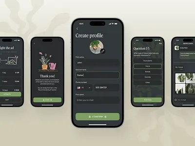 Plant Marketplace Mobile App app interfaces application ui best app design ecommerce app interactive design marketplace mobile app design mobile app ui mobile ui mobile ux modern app ui ui design ui ux ui ux design