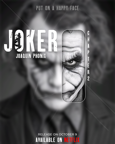Joker Movie poster graphic design