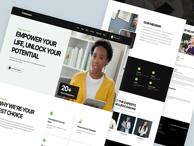LifeCoachX - Consulting & Coaching Website Templates coaching consulting design landing page ui webflow webflow template