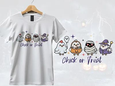 halloween t shirt design boo chicks ghost night graphic design halloween halloween t shirt pumpkin scary night treat witch