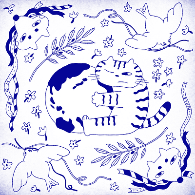 PEACE and HOPE branding cat design editorial illustration graphic design hope illustration logo peace