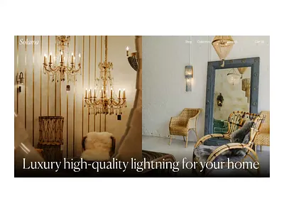 Preload for luxury lighting e-commerce website design animation home lamps lightning luxury ui webdesign website