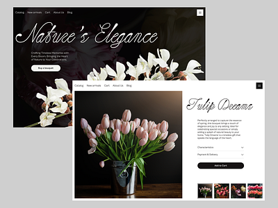 Flower Shop Website creative website interactive design modern website professional website ui ui design ui ux design ux web design web ui web ui design website design