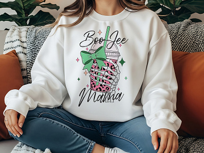 Boo Jee Mama Spooky Chic Halloween T-Shirt boba bubbletea chic creepy cute fashion ghost halloween haunting kawaii october skeleton skull spooky t shirt design witchy