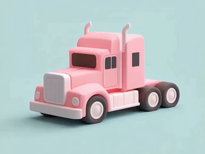 3D Pastel Truck Animation | 3D Truck Motion Graphic 3d 3dartist 3dillustration 3drender 3dtruck animation contentstyle cute cutestyle illustration motiongraphic pastel