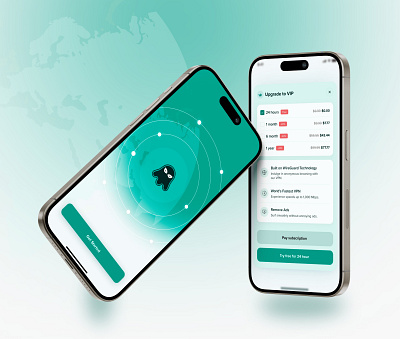 VPN App app app design finance mobile mobile app pricing splash screen user interface vpn vpn app