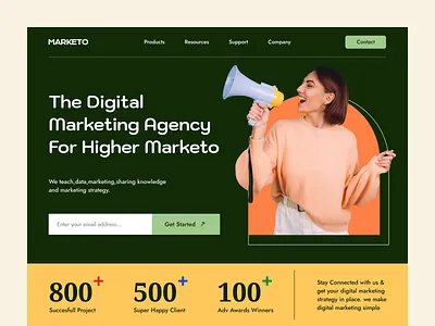 Digital Marketing Agency animation app app design application concept design figma graphic design illustration illustrator landing page logo logo animation skills uidesign uikit uiux web design website design