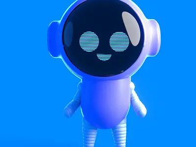 3D Animated Robot Character for Teustat 3dbot 3dbot animated logistic marketplace