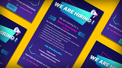 Hiring banner designing banner branding figma graphic design