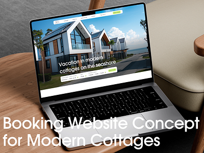 Modern Seaside Cottages — Website Concept booking website cottage website design figma landingpage ui uiux uiux design ux webdesign
