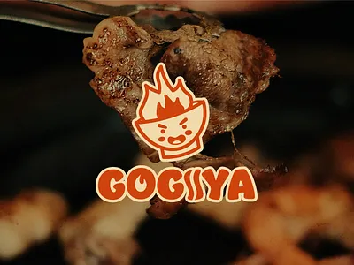 Korean BBQ Logo brand illustration branding graphic design illustration korean bbq korean restaurant logo menu design vector illustration