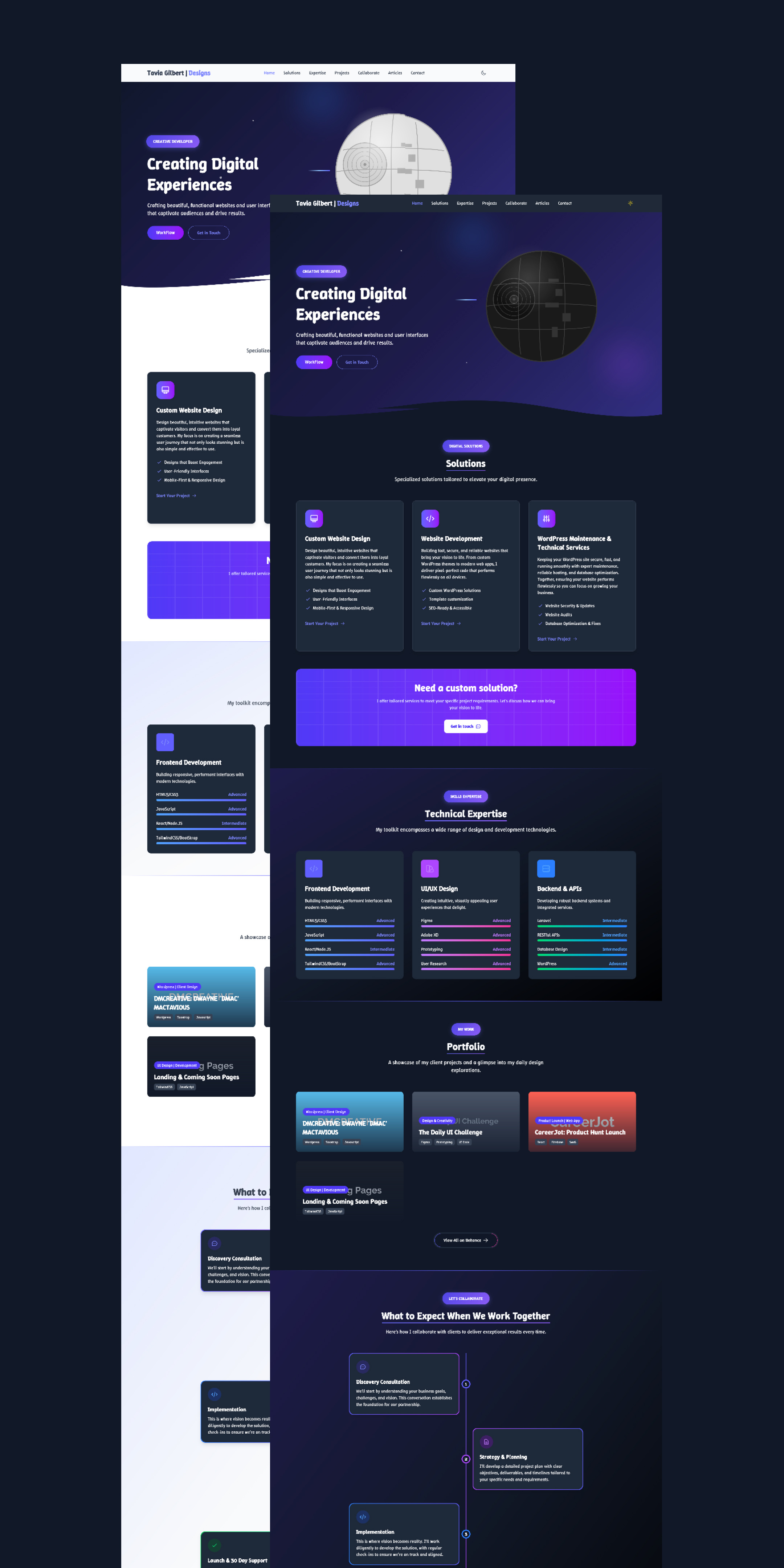 Personal Portfolio personal portfolio ui uidesign webdesign