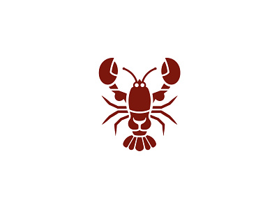 Minimalist Lobster lion logo animal bold claws fish lion lobster marine minimal ocean premium red seafood sharp strong wild