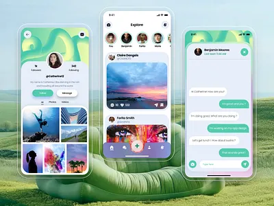 BeReal Ui Design app design design figma social app ui