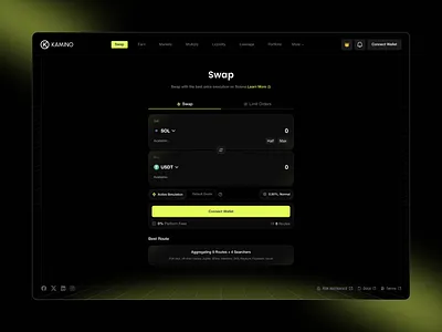 Crypto Swap Page connect wallet page crypto crypto swap crypto swap page dashboard swap swap page swap page design trading vebalpage