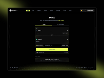 Crypto Swap Page connect wallet page crypto crypto swap crypto swap page dashboard swap swap page swap page design trading vebalpage