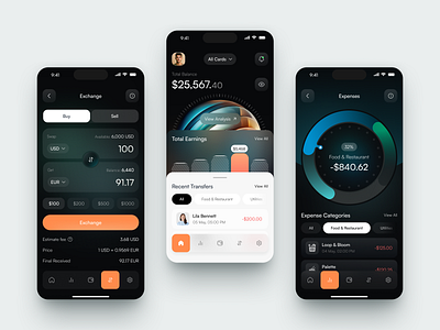 Mobile design for FinTech app app design application application design design interface ios app ios app design mobile mobile app mobile app design mobile design product saas service startup ui ux