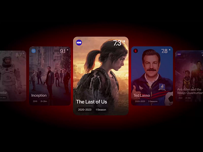 AI Product design interface movie platform slider ✦ Streamingbar ai animation clean dashboard design interaction interface motion graphics product design service startup ui ux
