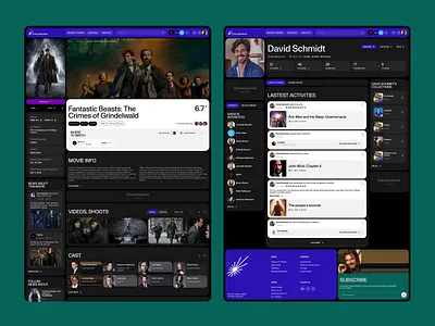 AI Product design interface movie platform screen ✦ Streamingbar ai animation clean dashboard design interaction interface motion graphics product design service startup ui ux