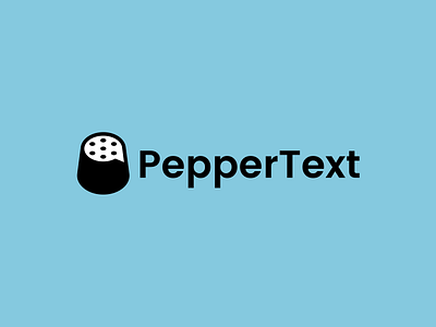 PepperText brand branding bubble conversation design elegant graphic design illustration logo logo design logotype mark minimalism minimalistic modern pepper sign speak talk text