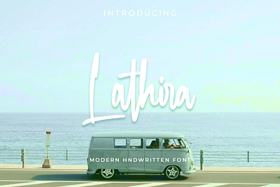 Lathira Handwritten Font branding calligraphy design font graphic design handwritten illustration logo script