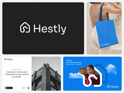 Hestly - Logo & brand identity brand identity branding building hestly home house lettermark logo logo design logo mark logos logotype monogram property real estate realtor startup symbol symbol l