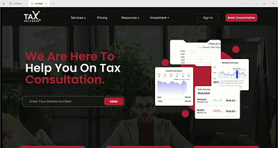 Tax monitor website figma figma uiux