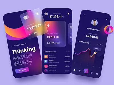 Banking Service Mobile App app app design bank bank app banking finance finance app fintech mobile app mobile app design mobile design mobile ui