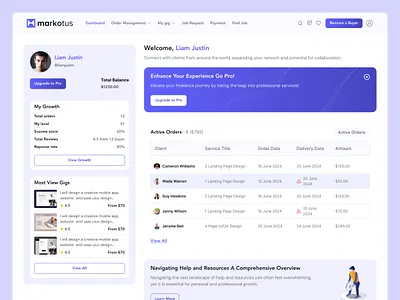 Freelance Marketplace Web App UI Design best designer dashboard freelance marketplace freelance webapp freelancing mobile app saas top designer uiux webapp webdesigner website designer