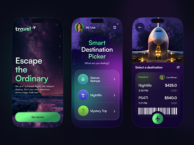 Destination Picker – Travel App UI adventure app app design booking mobile mobile app tour tourism tourist travel travel agency travel app trip ui ux vacation