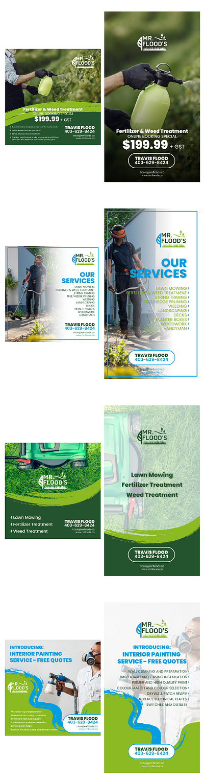 Banner Designs for Lawn Care & Home Services bannerdesign branddesign brandidentity businessbranding creativedesign designportfolio graphic designer graphicdesign lawncaredesign marketingdesign printdesign