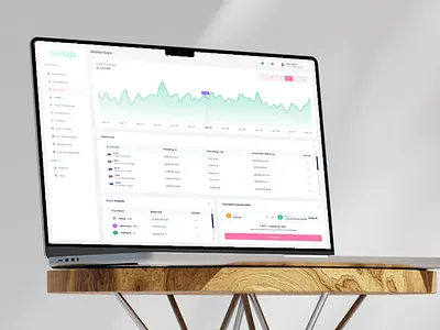 Swap Finance Dashboard UI/UX Design crypto dashboard crypto market crypto wallet dashboard finance fintech product design swap ui design uiux user interface web app web3 dashboard