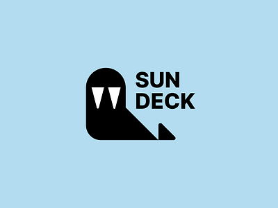 sundeck animal cute fin fish geometric logo minimal ocean playful sea sun sundek tail walrus walrus logo