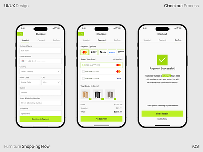 Checkout Process checkout design figma mobiledesign ui