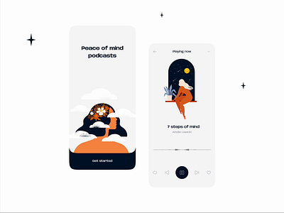 Calming & Relaxing App Design app appdesign design figma mobile ui ux