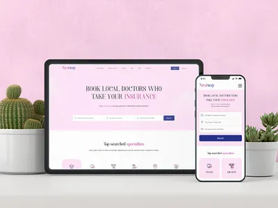 Nestway – Find Local Doctors brand design brand identity branding design graphic design health website healthcare website healthcareui illustration landingpage logo medicalwebsite responsivedesign ui vector webdesign website website design