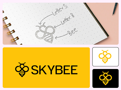 Letter S and Bee logo concept bee bee logo bee logo design bee logo dribbble bee logo png bee logo sports bee logo vector letter s letter s logo modern bee modern bee logo s s logo