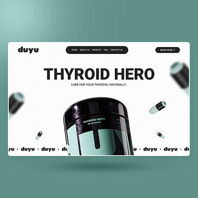 DUYU CAPSULE MEDICINE WEBSITE DESIGN app branding design elementor figma graphic design graphic designer illustration javascript landing page logo trend ui uiux vector web web design website website design wordpress