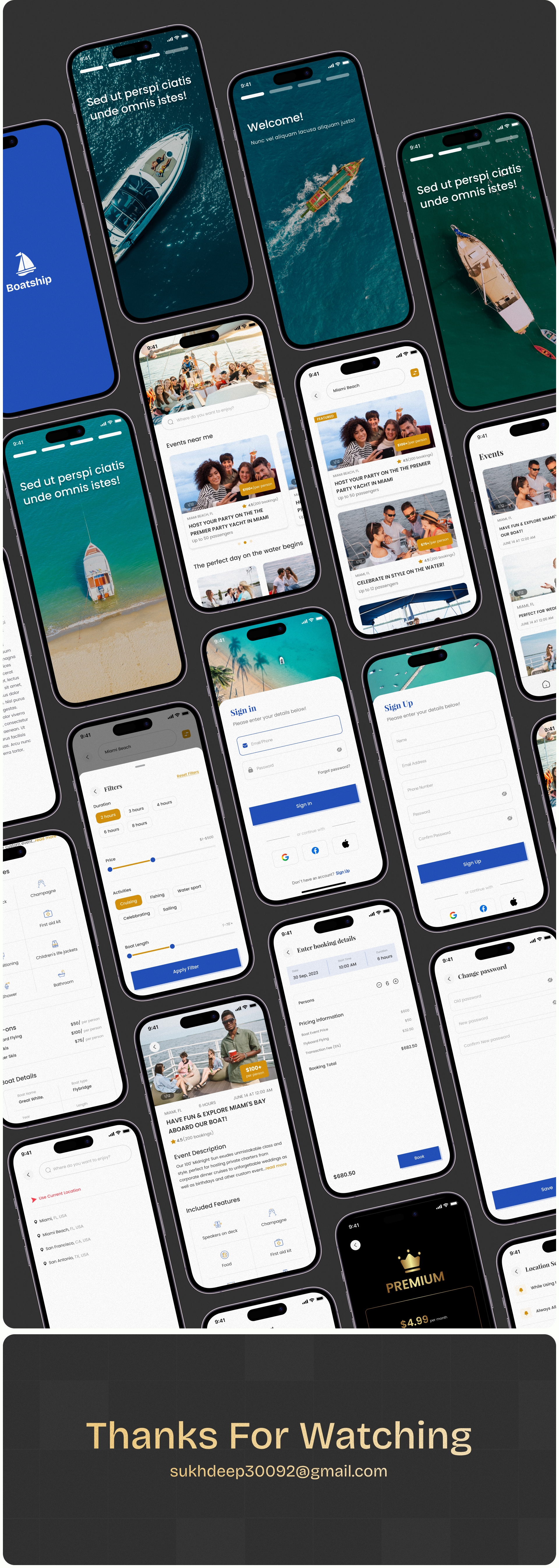 Example of Mobile App UI/UX Design (I Os & Android)