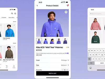Off-White Product Details Page – E-Commerce add to cart animation app design app interfaces e commerce e commerce app fashion flow ios market place mobile app product app product details product page shop shopify shopping store ui ux wavespace