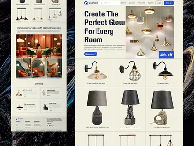 Hello Creatives, Here is Lamp & Light Website Design. android app apple celling lamp desk lamp lamp light product design ui ux web design