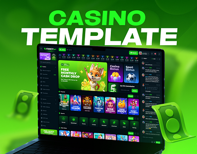 FancyBet - Casino Template betting betting platform casino casino design casino game casino interface casino template casino ui casino website gambling slots ui